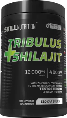 Produktbild von Skill Nutrition Tribulus + Shilajit 120 Vegane Kapseln