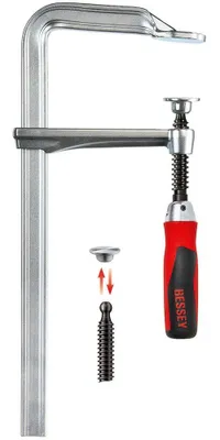 Produktbild von Ganzstahlschraubzwinge GZ-KG Spann-W.300mm A.120mm 2-K-Klappgriff BESSEY