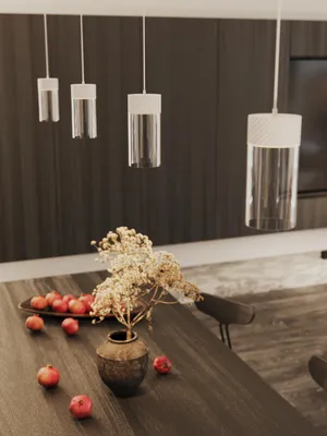 Immagine prodotto di Lampada a sospensione LED in vetro FUSION bianca, 7 W, luce calda, 477 lm, metallo, dimensioni: 150 x 7,5 x 7,5 cm, IP20, Maxlight