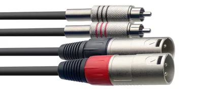 Produktbild von Zwillingskabel, XLR/Cinch (m/m), 6 m
