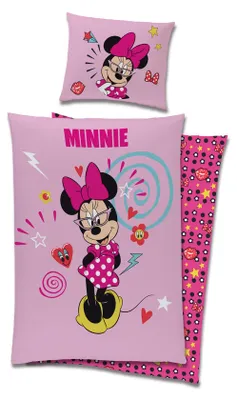 Produktbild von Minnie Mouse Bettbezug - Pretty Pink - 140x200 cm