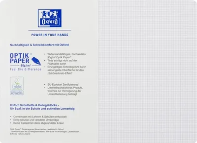 Immagine prodotto di Quaderno Touch A4 Ruling 22 16 fogli 90g/sqm Carta Optik azzurro Confezione da 15
