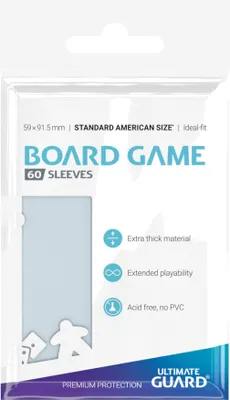 Produktbild von ULTIMATE GUARD Board Game Sleeves Standard American Board Game, Kartenhülle, 60 Stück(e)