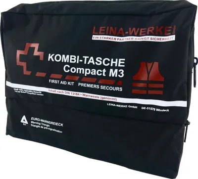 Produktbild von LEINA KFZ-Kombitasche Compact M3, Inhalt DIN 13164, schwarz
