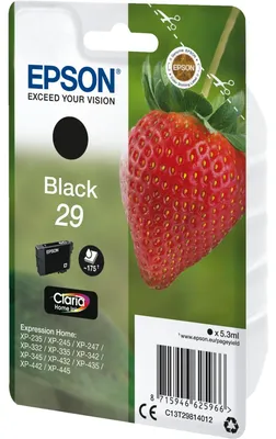 Produktbild von Epson Tintenpatrone schwarz Claria Home 29            T 2981