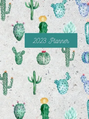Immagine prodotto di Agenda 2023 con motivo a cactus