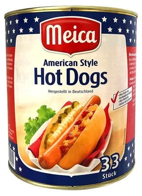 Immagine prodotto di HOT DOGS Salsicce all'americana (2900 g/33 pezzi) GASTRONOMIA DI