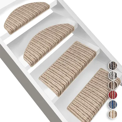 Obrázek produktu pro Kročejová rohož Trier Beige 19 x 56 cm půlkulatá