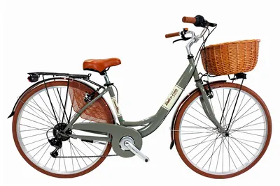Immagine prodotto di Bicicletta da città Dolce Vita by Canellini VENERE 28" con cestino - Grigio
