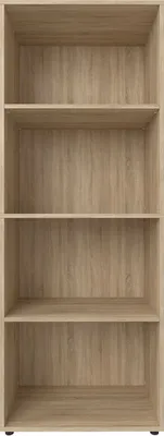 Produktbild von Regal Dekoregal Bücherregal Standregal Büroregal Beistellregal "Trio 4" Sonoma/Eiche