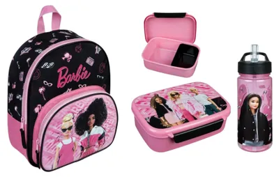 Image de Ensemble scolaire Barbie : sac à dos et trousse de déjeuner