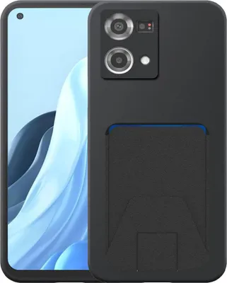 Obrázok produktu pre Vhodné pre telefón Oppo Reno 7 4G s nastaviteľným koženým puzdrom - flexibilný zadný kryt Silikónové puzdro TPU s nastaviteľným koženým puzdrom - čierne - Smartphonics