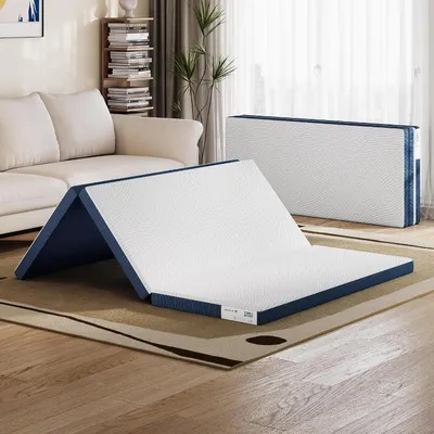 Immagine prodotto di Materasso pieghevole con coprimaterasso - Materasso pieghevole - Letto aggiuntivo - Copertura impermeabile - 140 x 200 cm - Grigio