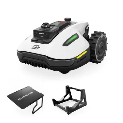Productafbeelding van Robotmaaier Mammotion YUKA Mini 2 1000 met garage en wasstandaard, zonder kabel, voor 1000 m², met DropMow-technologie, auto-kaartgeneratie, app