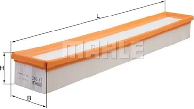 Produktbild von Luftfilter MAHLE LX 992 passend für MERCEDES-BENZ C-Klasse Limousine (W203) Filtereinsatz