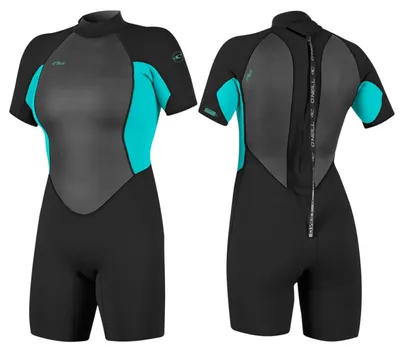Produktbild von O'NEILL WMS REACTOR-2 Neoprenanzug 2mm Damen Shorty Wetsuit Backzip LTAQUA - Größe: 6