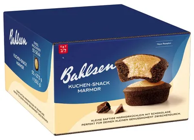 Immagine prodotto di Bahlsen 48520 Bahlsen Torta da forno "Kuchen-Snack Marmor", in confezione di cartone