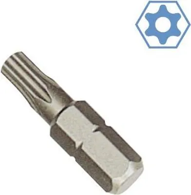 Produktbild von Innensechskant Bit, 1/4 Zoll, mit Stirnloch TT25, 25mm, S2 Stahl