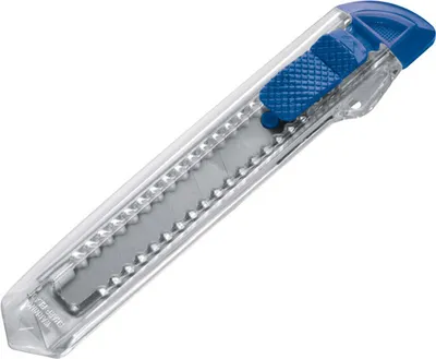 Produktbild von 5x Cutter / Kartonmesser / Farbe: transparent blau