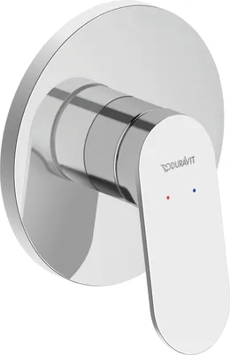 Produktbild von Duravit Fertigmontageset Wave UP-Brause-Einhebelmischer, schwarz matt
