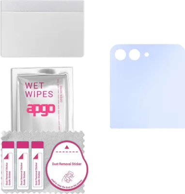 Produktbild von apgo Hybrid Schutzglas, kompatibel mit Samsung W24 Flip, 9H Härte, Flexible Nano Glass PRO, toller Ersatz für Hartglas, kratzfester Displayschutzglas, Displayschutz, Full Glue