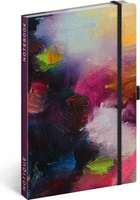 Produktbild von Notizbuch Rosa Malerei, liniert, 13 × 21 cm