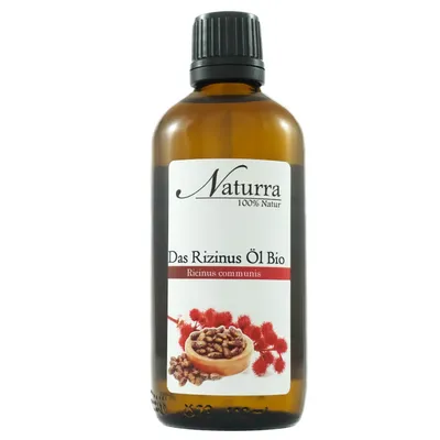 Bio Rizinusöl 100ml kaltgepresst unraffiniert nativ vegan Hautöl Haaröl