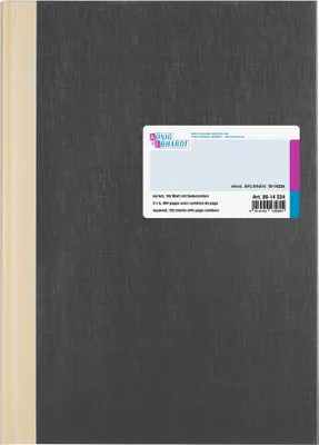 Obrázok produktu pre König & Ebhardt 8614224 Geschäftsbuch A4 kariert, 5 mm grau