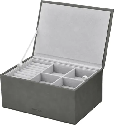 Produktbild von blomus GmbH SAHLA Schmuckaufbewahrungsbox L pewter 22x15x10cm