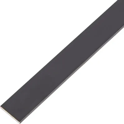 Produktbild von Alberts® Flachstange, Alu schwarz elox., LxBxS 2000 x 20 x 2 mm 489397
