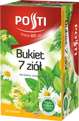 Zdjęcie produktu dla Bukiet herbat ziołowych 7 ziół 20 torebek