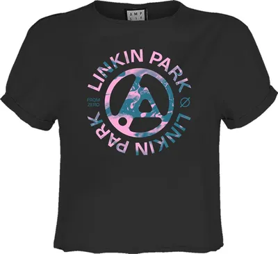 Produktbild von Amplified - "From Zero Camo Spill" Kurzes Top für Damen GD4133 (XL) (Holzkohle)