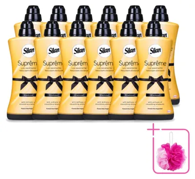 Produktbild von 12 x Silan Suprême Glamour Weichspüler - 1,2 l - Sparpackung - 12 Stücke