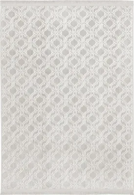 Produktbild von Wohnzimmer- und Schlafzimmerteppich mit gewebtem geometrischem Muster PERIU