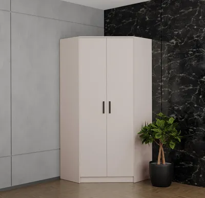 Produktbild von DESIGN MÖBEL Kleiderschrank Eckschrank Schrank Garderobenschrank Garderobe Wohnzimmerschrank Wohnzimmer Kinderzimmer Schlafzimmer Regale und Schränke