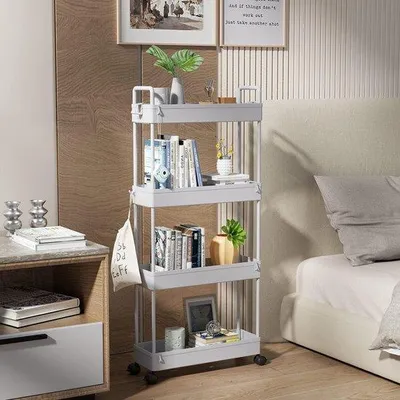 Produktbild von Famanu Organizer Trolley mit 4 Ebenen - für Küche, Bad, Büro