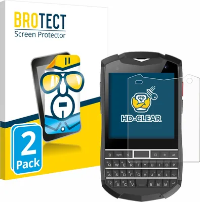 Produktbild von 2x Für Unihertz Titan Pocket Schutzfolie BROTECT Displayschutz Display Schutz Folie Klar Transparent