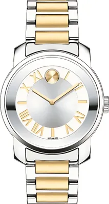 Produktbild von Movado Bold Damenuhr silber gold Edelstahl elegante Designer Uhr