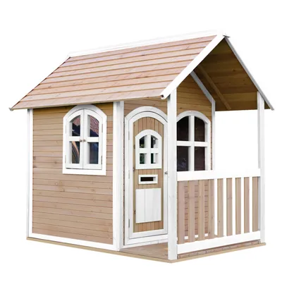 Obrázek produktu pro AXI Classic Alex Playhouse Brown/white, Domeček na podlahu, 1,5 rok/roky, 1 dveře/dveří, Hnědá, Bílá