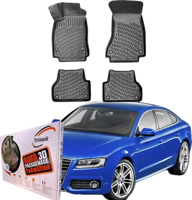 Produktbild von Trimak Autofußmatten kompatibel mit Audi A5 8T (2007 - 2016) Auto Allwetter Gummimatten