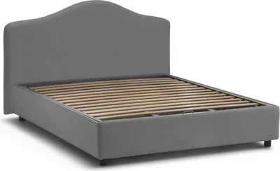 Produktbild von Doppelbett Angiolina, Containerbett mit Stoffbespannung, 100%  Italy, Frontöffnung, passend für Matratze Cm 160x190, Grau