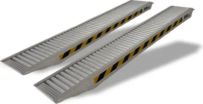 Produktbild von TRUTZHOLM 2 x Schwerlastrampen 212cm Traglast 3800kg/Paar Alu grau geriffelt Rampen Verladerampen