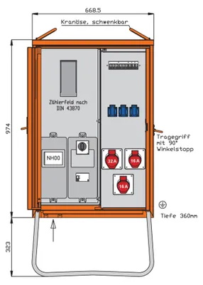 Obrázek produktu pro Walther-Werke připojovací rozvaděč WAV0100R1 22 kVA