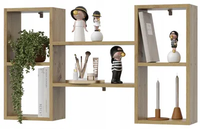 Produktbild von EstiloHome Wandregal NEXO 100 cm, Eiche Artisan – Hängeregal und Bücherregal, bis 20 kg