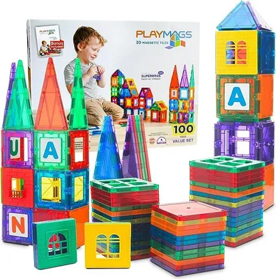 Produktbild von Playmags 3D-Magnetkachelset - 100 Teile