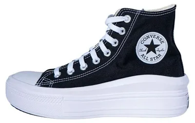 Produktbild von Converse CT AS Move Schwarz weiße Frauen Hi Top Schnürschuhe aus Le en mit Plateau – undefined / Schwarz Weiß