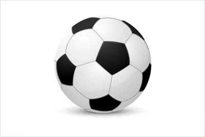 Produktbild von Wallario selbstklebendes Poster - Fußball klassisch vor weißem Hintergrund, Größe: 61 x 91,50 cm