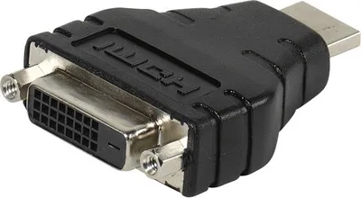Produktbild von VIVanco™Hochwertiger DVI auf HDMI Adapter, kompatibel mit DVI-D Dual Link 24 1 Buchse und HDMI Stecker, Präzisionsfertigung, Adapter