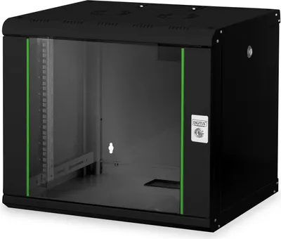 Produktbild von 483-mm-Wandschrank, 9 HE (schwarz, 9 Höheneinheiten)