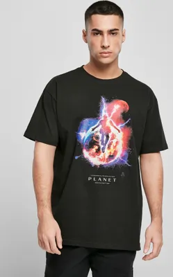 Produktbild von Mister Tee T-Shirt Electric Planet Oversize Tee Black-XL